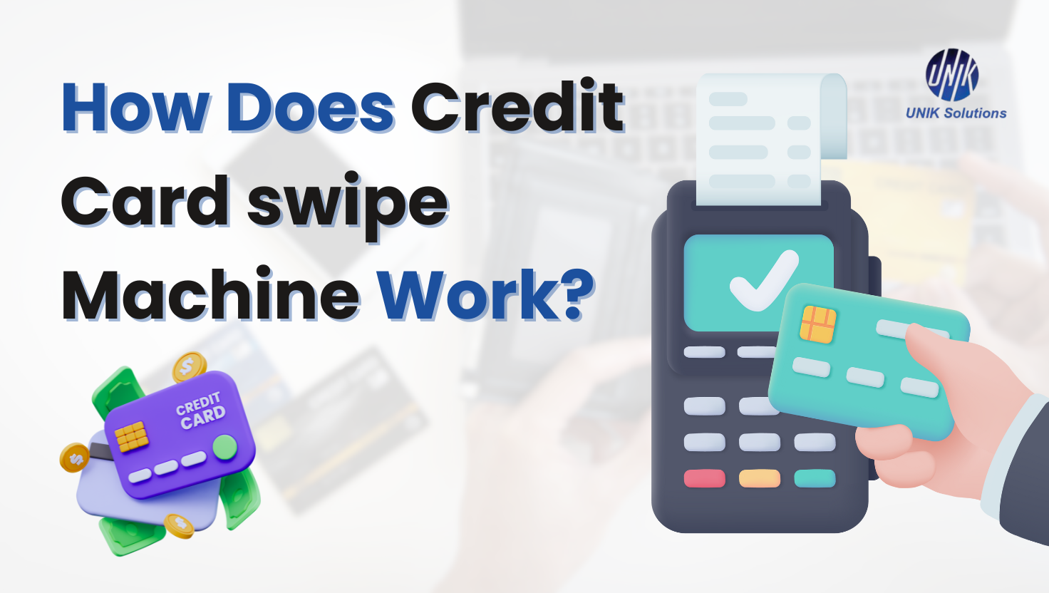 Credit card swipe machine