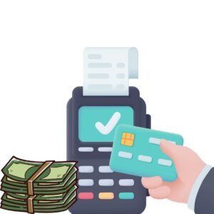 Cash against credit card in ECR