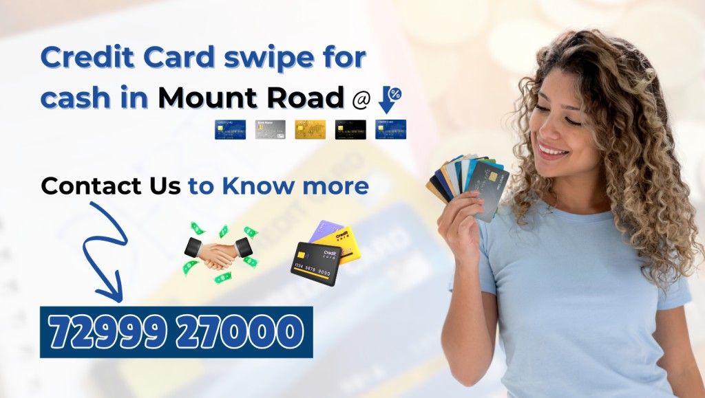 cash against credit card in mount road